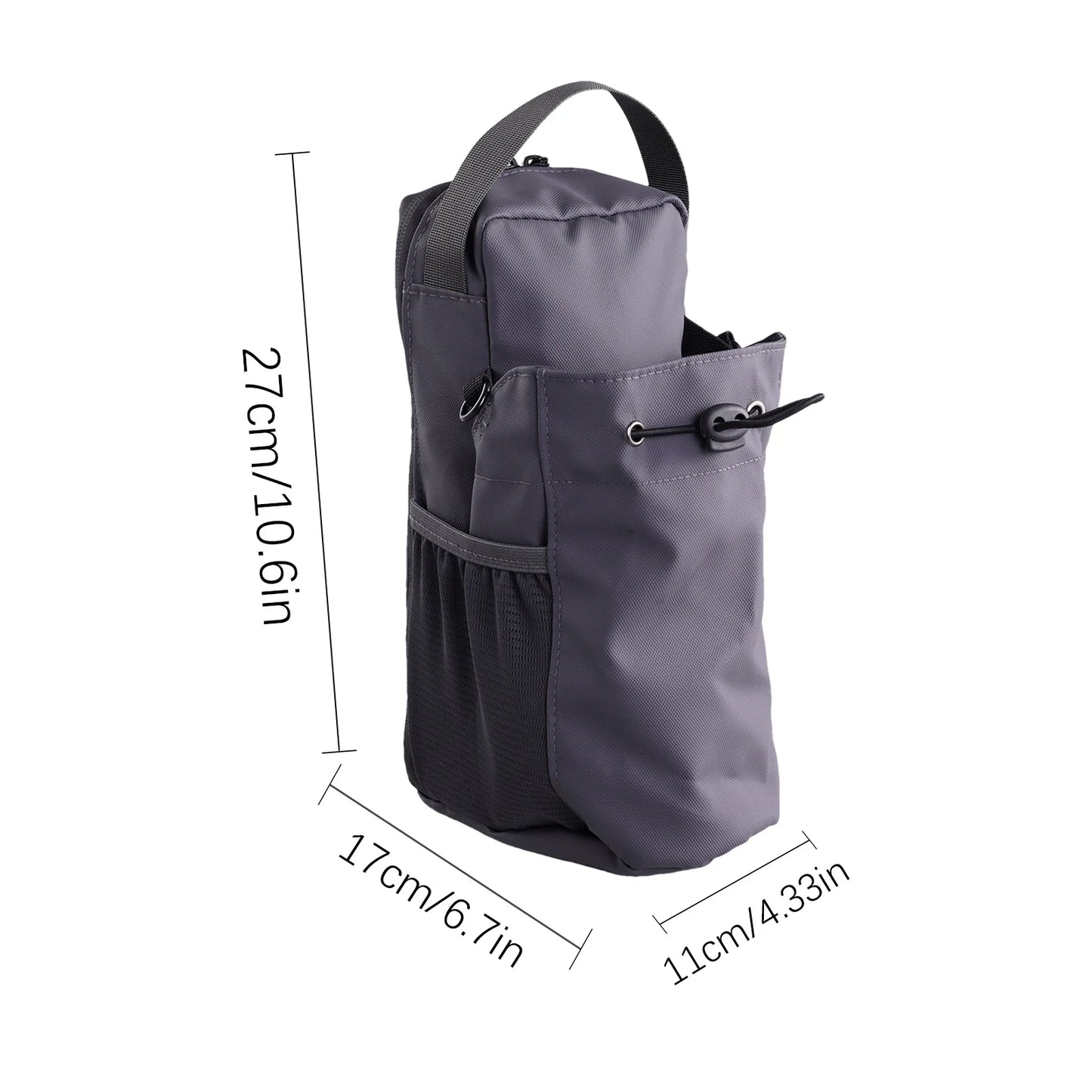 This waterproof magnetic gym sling bag holds your water bottle and phone, making it perfect for outdoor sports, travel, and fitness activities.