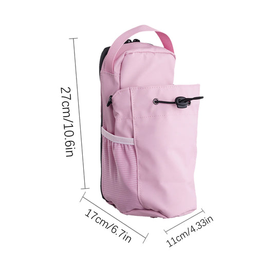 This waterproof magnetic gym sling bag holds your water bottle and phone, making it perfect for outdoor sports, travel, and fitness activities.